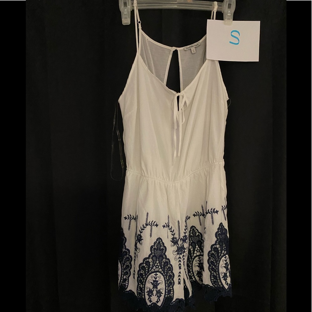 White and lace Romper